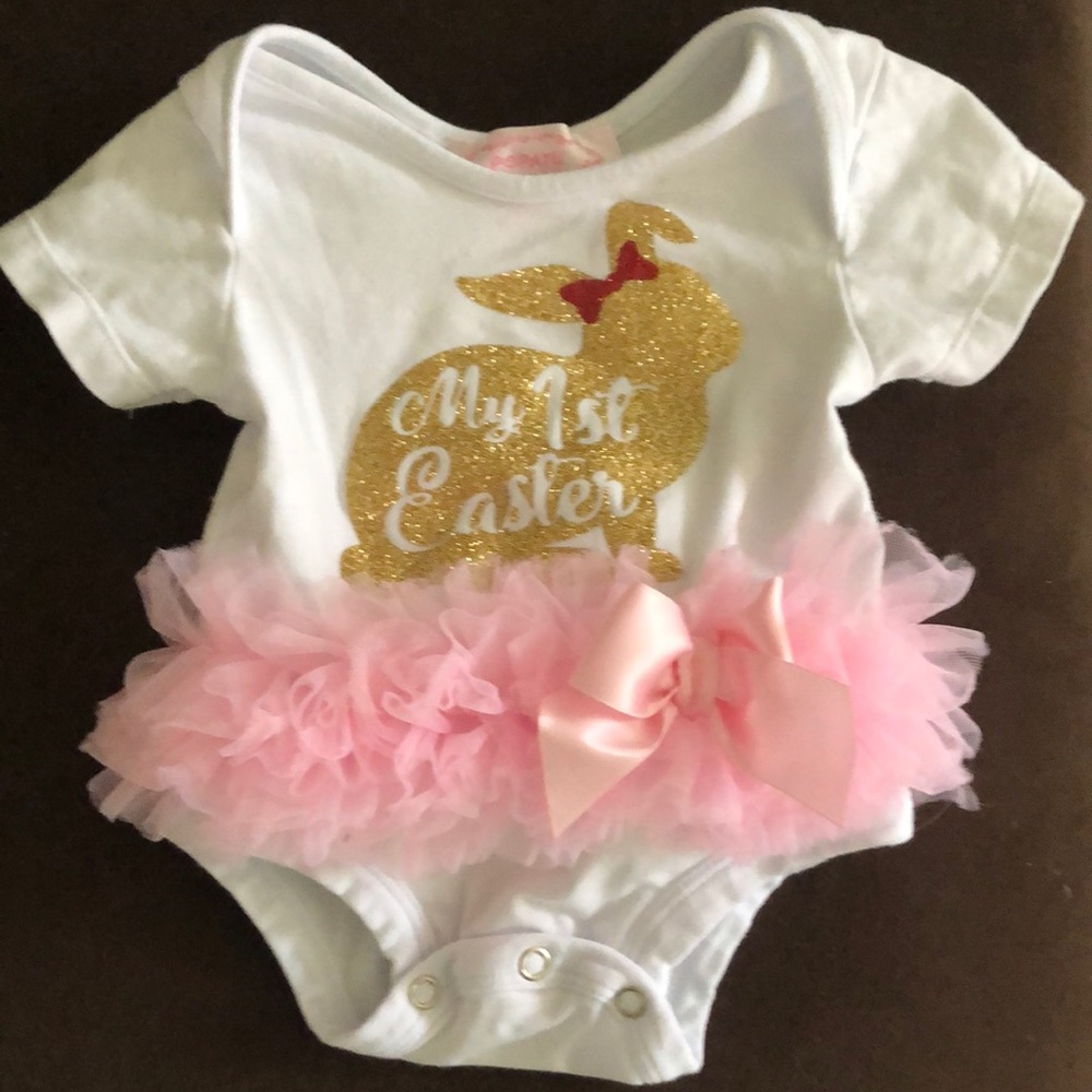0-3 first Easter onesie